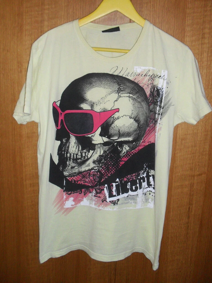 FISHBONE SKATE SKULL T-SHIRT STREETWEAR HIP-HOP RAP - Imagen 1 de 1