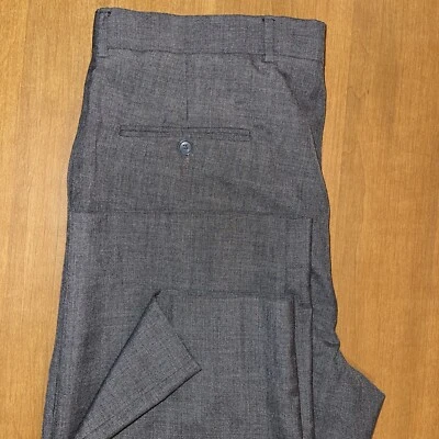 Bill Blass Pants Men 36 Gray Wool Blend Wedding Cruise Resort Meeting Business - Image 1 of 4