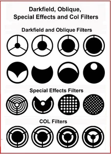 Set Microscopio 32mm Darkfield Oblique Sp. Filtri COL Effetti Compat. Zeiss + EQ - Foto 1 di 1