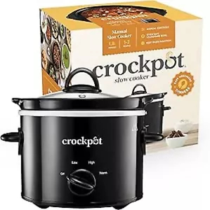 Crock Pot Slow Cooker Removable Easy Clean Ceramic Bowl 1.8 L Small Slow Cooke - Picture 1 of 5
