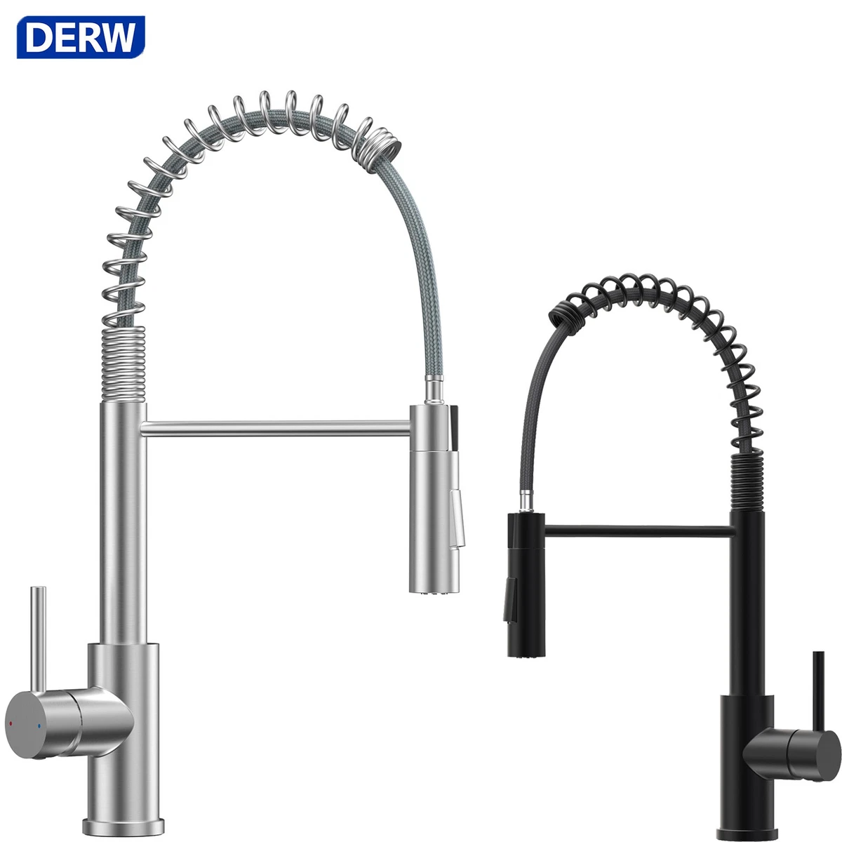 Hoga Brause Für Spültischarmatur – 2 Strahlarten, Verstellbar & Mit Antikalk-Noppen – Anschluss 1/2" In Chrom