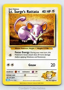 Lt. Surge's Rattata Holo CLB 015/034 - Pokemon Classic Collection - Near Mint - Bild 1 von 3