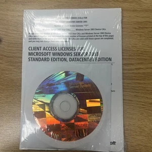 Microsoft Windows Server 2003 R2 OEM Software with Key 5 Client Sealed - Picture 1 of 5