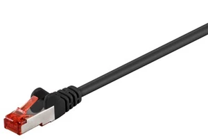 5x CAT 6 Netzwerkkabel S/FTP; CAT 6-3000 S/FTP PIMF SCHWARZ 30m - Bild 1 von 1
