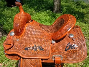 14.5" NRS Barrel Racing Saddle - Made in Texas - Picture 1 of 5