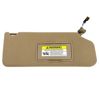 2009-2015 Honda Pilot Sun Visor Passenger Right Side Tan Beige OEM W/ Lights - Image 1 of 4