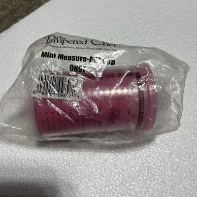 Pampered Chef Mini Measure Cup 8 oz. Wet/Dry, #9897 Breast Cancer Awareness Pink - Image 1 of 3