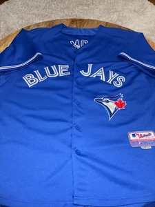 Majestic Cool Base Toronto Blue Jays Marcus Stroman Jersey Mens 48 Blue Stitched - Picture 1 of 6