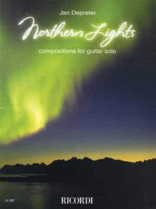 Jan Depreter Northern Lights for Classical Guitar Concert Sheet Music Book - Picture 1 of 1
