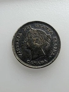 1891 Kanada Canadian Nickel 5 Cents Münze, .925 Silber vz Details EE6.21 - Bild 1 von 4