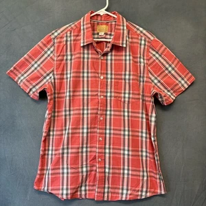 Roebuck & Co. Plaid Shirt Mens Medium Button Down Casual Western Country Cowboy - Picture 1 of 7