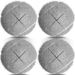 4 Pezzi Palline da Tennis Pretagliate Resistenti Walker Glide Balls Cuscinetti in Feltro per Mobili - Foto 1 di 6