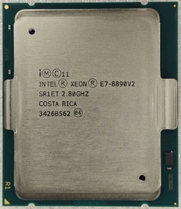 Intel Xeon E7-8890 V2 15-core 2.80GHZ 37.5MB L3 CACHE 155W SR1ET Server CPU - Picture 1 of 2