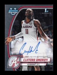 2024-25 Bowman Chrome University Prospect Autographs #14 Clifford Omoruyi - Bild 1 von 3