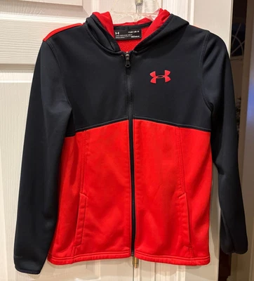 Chaqueta con capucha suelta Under Armour Cold Gear para niño, talla YLG Foto 1 de 4