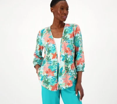 Suéter Top Para Mujer Denim & Co. Talla XS Estampado Favorito Multicolor A602899 Foto 1 de 4