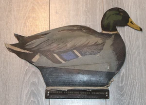 VINTAGE Dupe-A-Duck Folding Decoy Dunster MALLARD Seattle WA - Picture 1 of 11