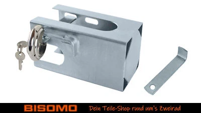 Anhängerschloss Kastensicherung + Schloss Diebstahlschutz Anhänger verzinkt - Bild 1 von 4