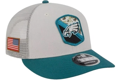 Autêntico Masculino New Era Philadelphia Eagles 23 Salute Service Army Low Snapback - Imagem 1 de 4