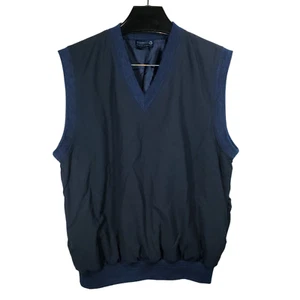 Chaleco Pullover Sunderland of Scotland Para Hombres M Sin Mangas Cortavientos Cuello en V Azul Marino - Imagen 1 de 9