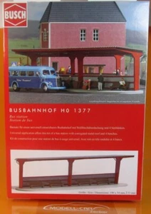 Busch 1377 Bausatz Busbahnhof 1:87 NEU - Bild 1 von 3