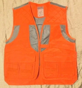 Master Sportsman Rugged Outdoor Gear Vest Size L Orange Hunting Shooting - Picture 1 of 6