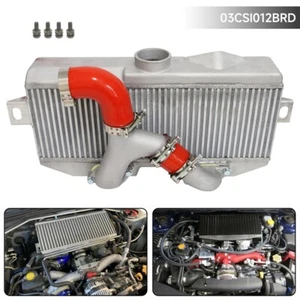 Upgrade Top Mount Intercooler Fit Subaru 02-07 WRX STI EJ20 EJ25 + Y Pipe Kit RD - Picture 1 of 11