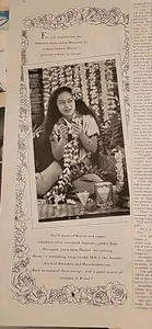 1939 Dole Anassaft Blüten Hawaiianisch Lei Tribute Besucher Vintage Anzeige - Bild 1 von 1
