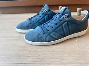 Louis Vuitton Fuselage Low-Top Sneakers Blue Suede  8.5 Fits Like 11 Mint!