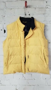 Kids Gap Yellow and Black Full Zip Bubble Down Vest Size XL *ZIPPER CLOSED UP - Picture 1 of 10