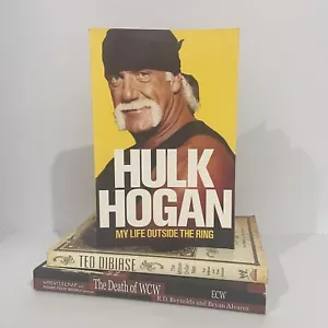 Wrestling Book Bundle Paperback - Hulk Hogan, Ted Dibiase & WCW - Picture 1 of 5