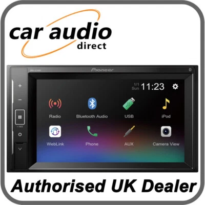 Pioneer DMH-A240BT 6.2" Mechless Double DIN Touch Screen Stereo Bluetooth USB  - Image 1 of 3