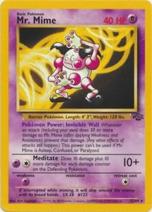Pokémon TCG - Mr. Mime - 22/64 - Rare Unlimited - Jungle Unlimited [Light Play] - Picture 1 of 2