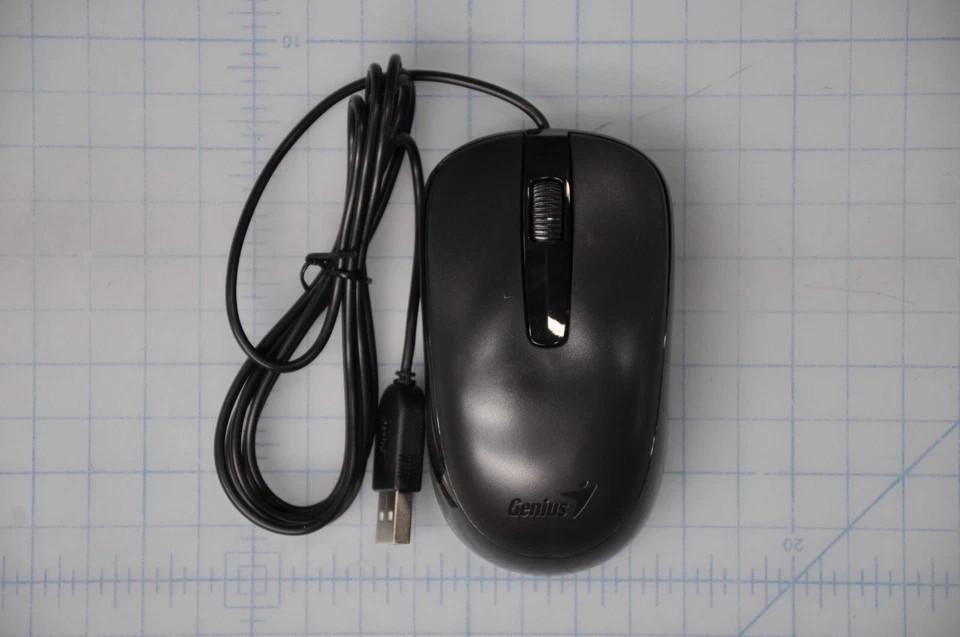 New GENIUS Usb Black G5 Classic Wired Optical Mouse DX-120 - Image 1 of 2
