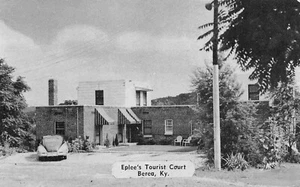 Postal Eplee's Tourist Court Motel Berea Kentucky década de 1940 - Imagen 1 de 2