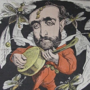 Touchatout - - Caricature Gill - Gravure de presse 1872 - Picture 1 of 2