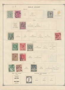 GOLD COAST: 13 USED STAMPS FROM THE BRITISH COLONY FROM 1894 THROUGH 1928. - Picture 1 of 1