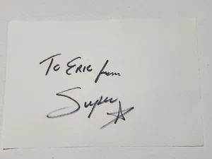Wrestler Wrestling Superstar Billy Graham signed 3x5 index card - Picture 1 of 3