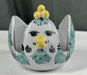Bjorn Wiinblad Atelier Hand-Painted Blue Bird Candlestick Vase Egg Stand VTG EUC - Picture 1 of 7