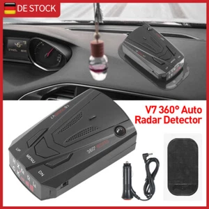 V7 360° Auto Radar Detector Geschwindigkeit Radarwarner GPS Voice Alert 12V DE - Bild 1 von 8