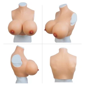 Silicone Breast Forms Breast Plates B-S Cup Fake Boobs Crossdresser Drag Queen - Picture 1 of 12