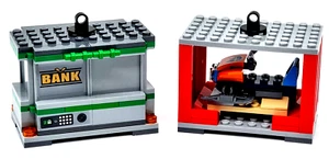 LEGO 60198 City chemin de fer camion 1 x conteneur bancaire 1 x conteneur de transport - Photo 1/6