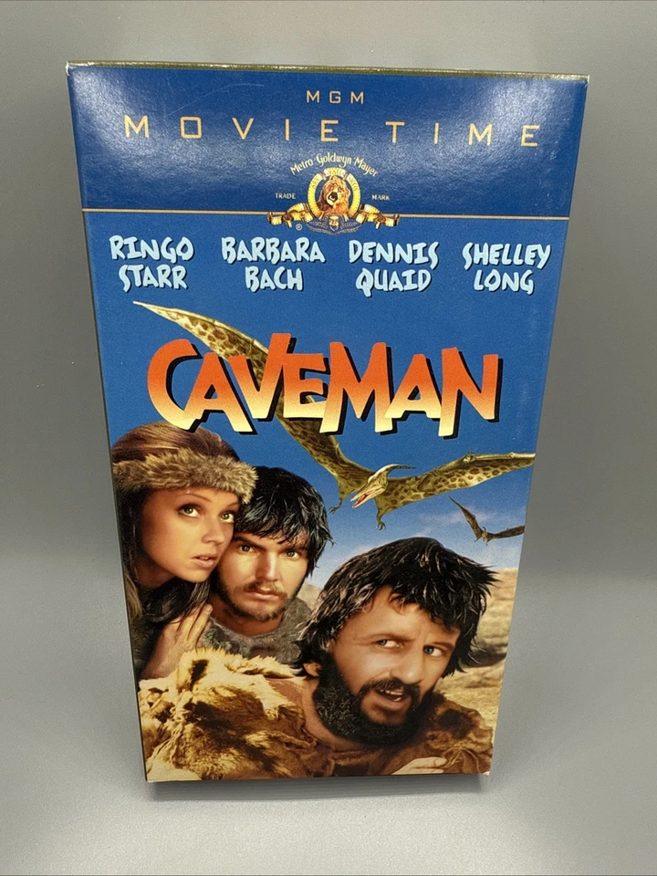 Caveman (VHS, 1981)  MGM Pictures Rare Cult - OOP TESTED Ringo Starr  Foto 1 de 4