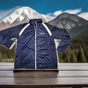 Chrysler Capitol Logo Blue Full Zip Jacket Mens Large - Picture 1 of 6