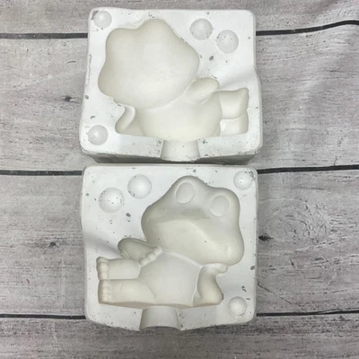 Molde de fundición de cerámica vintage sin marca rana relajante #R765 Foto 1 de 4