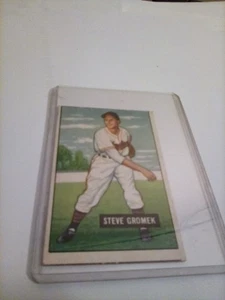 1951 Bowman Baseball #115 - Steve Gromek KOSTENLOSER VERSAND - Bild 1 von 2