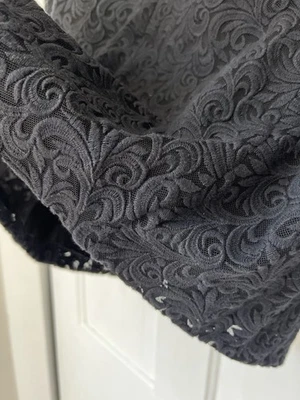 Zara Woman Black Lace Jacket Blazer Dressy Guipure Lace Size L Beautiful! - Image 1 of 4