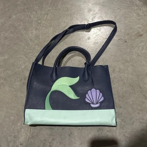 LOUNGEFLY DISNEY SATCHEL PURSE ~ LITTLE MERMAID ARIEL ~ HEART LOGO RETIRED - Picture 1 of 7