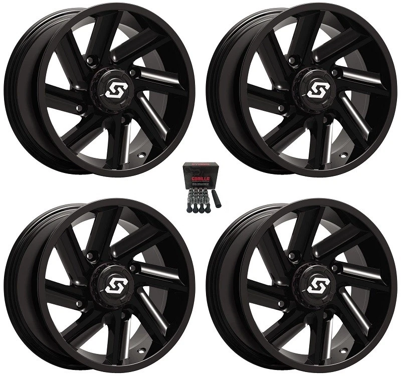 Sedona Chopper UTV Wheels/Rims Black 14" Honda Pioneer Foto 1 de 3