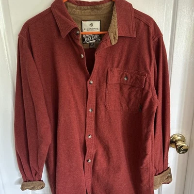 Legendary Whitetails Buck Camp Long Sleeve Button Up Shirt LT corduroy cuffs - Image 1 of 4